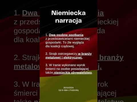 Up to date z Fedorska 30/10/2024