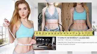 I DID ALEXIS REN'S AB WORKOUT FOR 30 DAYS!! | Before & After