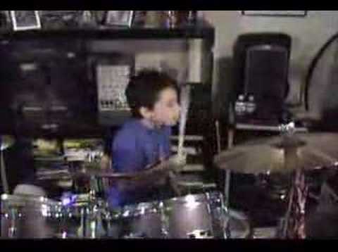 Kid drummer plays Wipeout