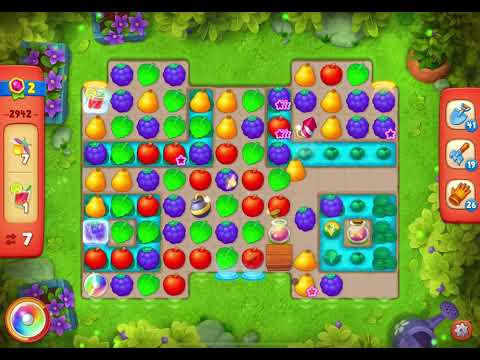 GardenScapes Level 2942 no boosters (12 moves)