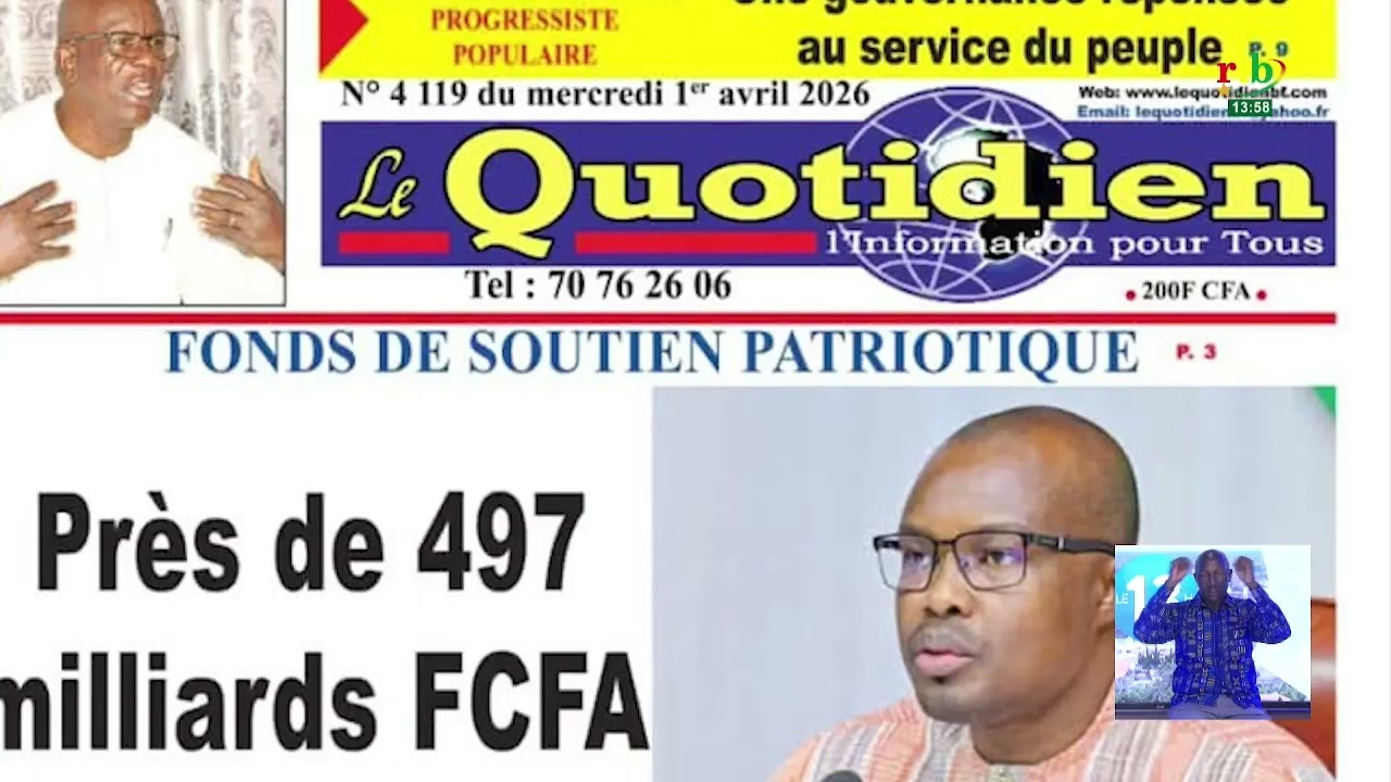 Revue de presse : la situation du FSP et de l’An 1 du RPP sont les sujets à la Une