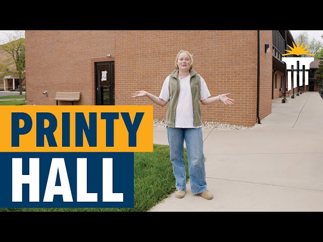 Thumbnail for video titled: Welcome to Printy Hall! | Dorm Tour