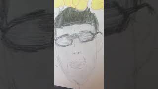 Adam is feeeling.. good #sketchbook #adamsandler #happygilmore