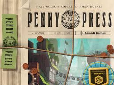 Penny Press Unboxing/Rulebook Overview: Roll & Move Reviews