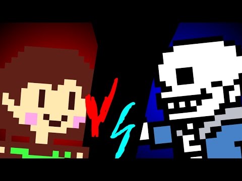 Chara vs Sans-Sprite Animation [Undertale]