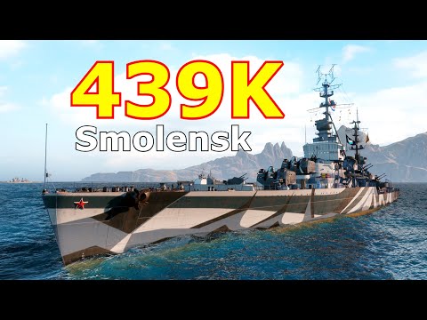 World of WarShips Smolensk - 5 Kills 439K Damage