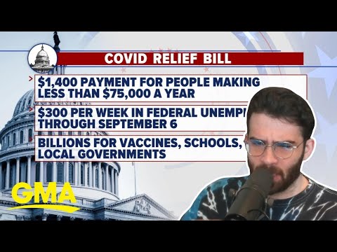 HasanAbi reacts to Biden stimulus package heads to House for vote