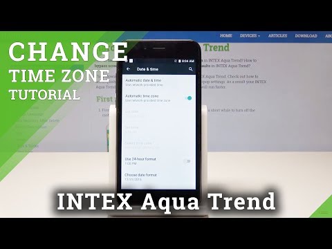 How to Change Date & Time in INTEX Aqua Trend - Set Up Time Zone