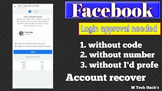Facebook login approval needed problem 100% working  by / @M Tech Hack