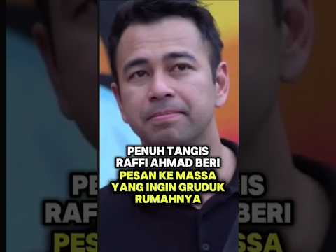 Raffi burst into tears after giving this touching message #transentertainment #raffiahmad #demodp...