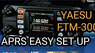 YAESU FTM-300 APRS Easy Set Up , aprs FI