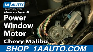 How to Replace Power Window Motor 97-03 Chevy Malibu