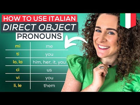 How to use Italian Direct Object Pronouns (FREE PDF Cheat-Sheet📚)