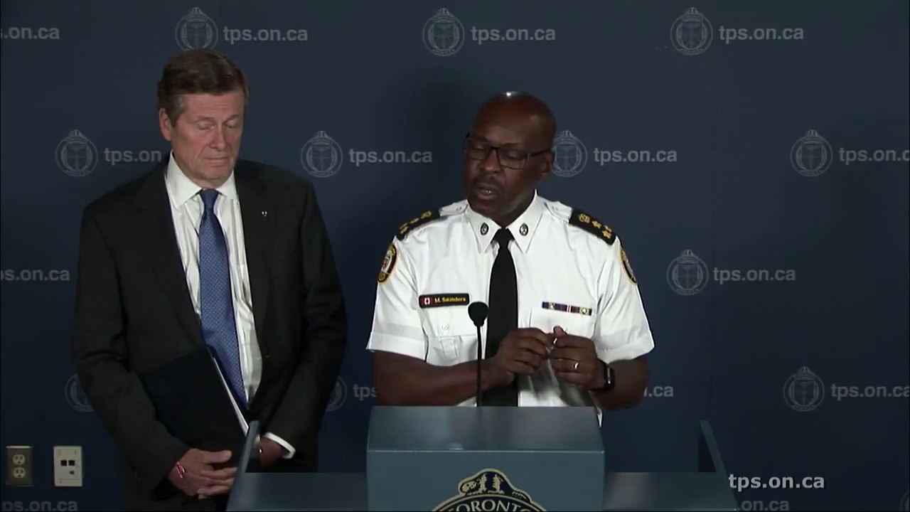 Gun Violence Reduction Plan News Conference with Chief Mark Saunders and Mayor John Tory