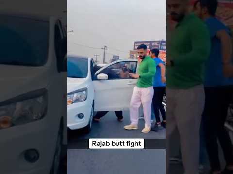 Rajab Butt Fight Scenes On Road 😱💪🏻 #viralvideo #youtubeshorts #shortsfeed #shortsviral #shorts