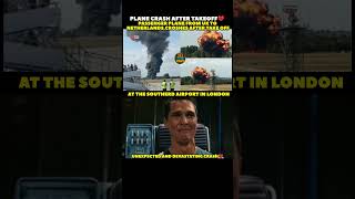 Plane crashes just after takeoff 🥹#plane#crash#people #danger #southern #airport #takeoff #passenger