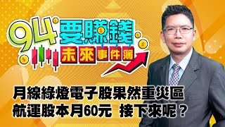 月線綠燈電子股果然重災區航運股本月60元