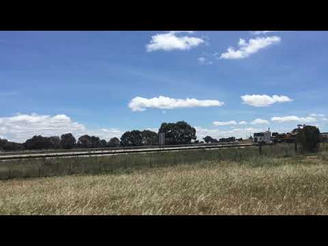 Part of a road train on the Hume Highway