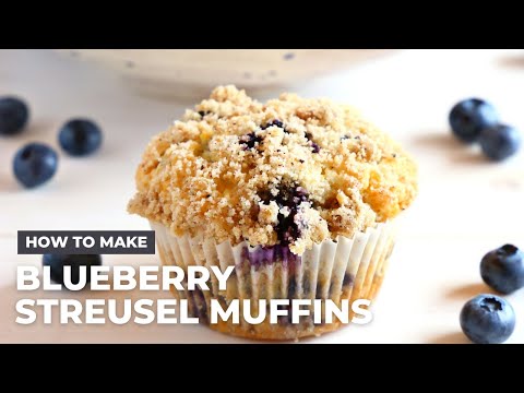 How to Make Blueberry Streusel Muffins