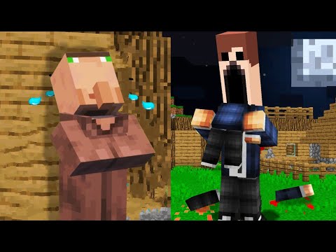 Pretvoren Sam u Jezivo Stvorenje Koje Unistava Village u Minecraftu