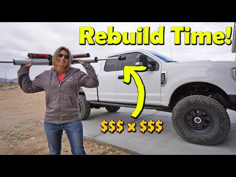 FOX Shock Rebuild Cost & Process? Plus ATS Stabilizer Drop Mount - Super Duty Build | Part 17