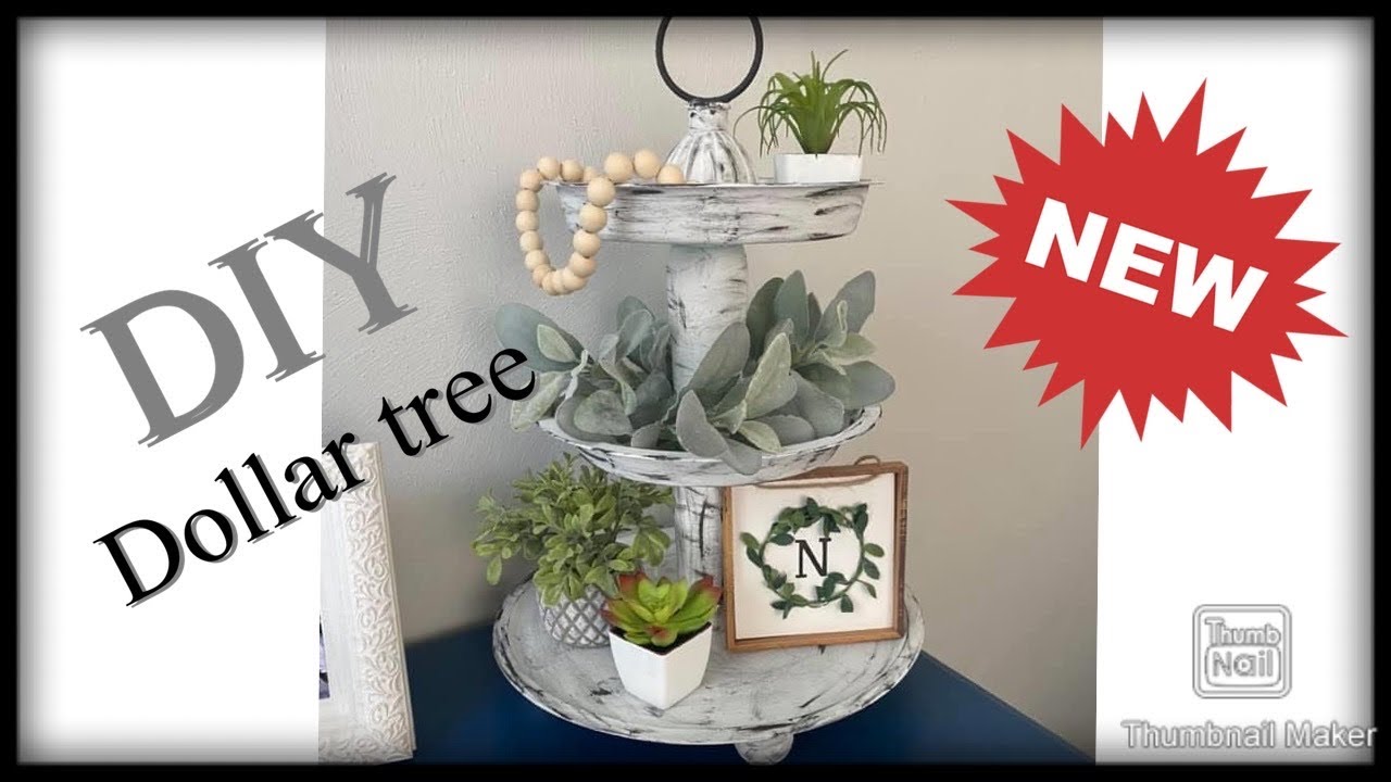 Three tiered Farmhouse DIY Dollar Tree