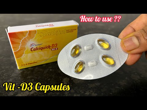 How to use Vit D3 Capsules ? Calciquick -D3 60k Dosage Uses & Benefits | Vit D3 Supplement Tablets 
