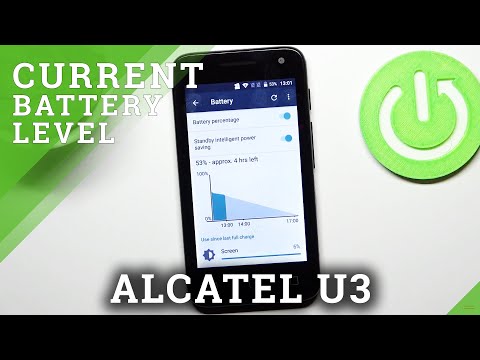 How to Show Battery Percentage on ALCATEL U3 – Show Current Battery Level
