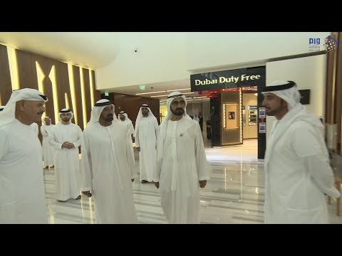 محمد بن راشد يشيد بمستوى الانجاز بمشروع مدينة دبي للطيران