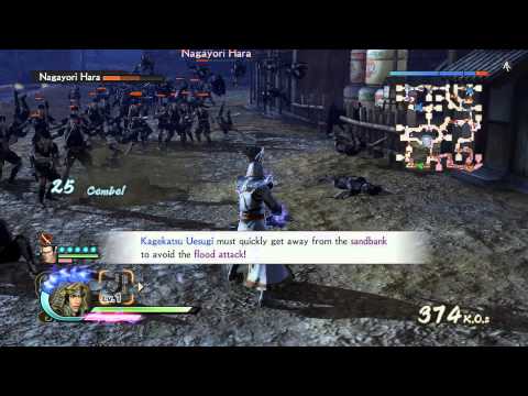 Samurai Warriors 4 - Legend of the Uesugi Ep 3 - Battle of Tetorigawa