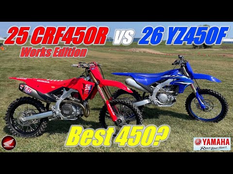 2026 Yamaha YZ450F vs 2025 Honda CRF450R Works Edition!