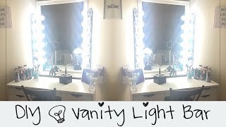 💡DIY || Vanity Light Bar || Convert Hard Wire to Plug In  || Do It Yourself💡