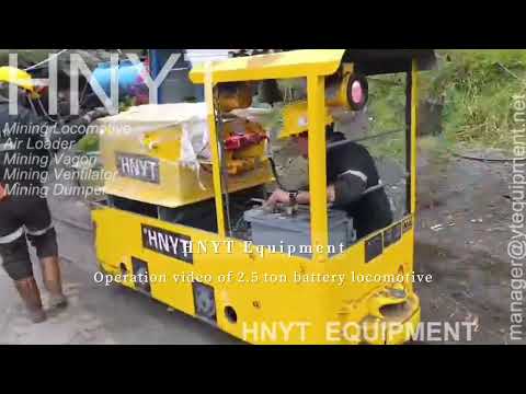 Explosion-Proof 2.5 Ton Battery Locomotives Arrive at Overseas Coal Mine(Locomotoras a batería)