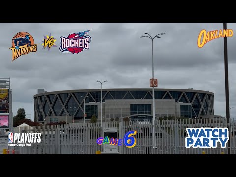 Golden State Warriors Watch Party Vlog vs Houston Rockets 2025 NBA Playoffs Game 6