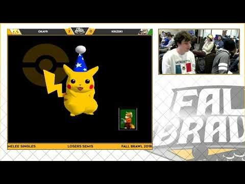 Fall Brawl 2018: OkayP. (Pikachu) vs. Krizski (Fox) - SSBM Singles LS