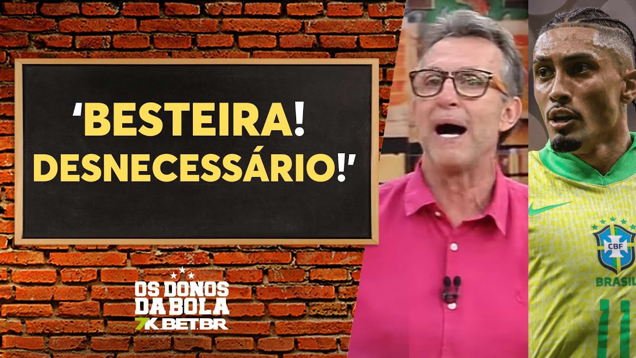 ‘Entrevista desnecessária’, CRITICA Neto sobre provocação de Raphinha contra Seleção Argentina