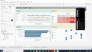Show/Hide Filters in Tableau - Save space on dashboard