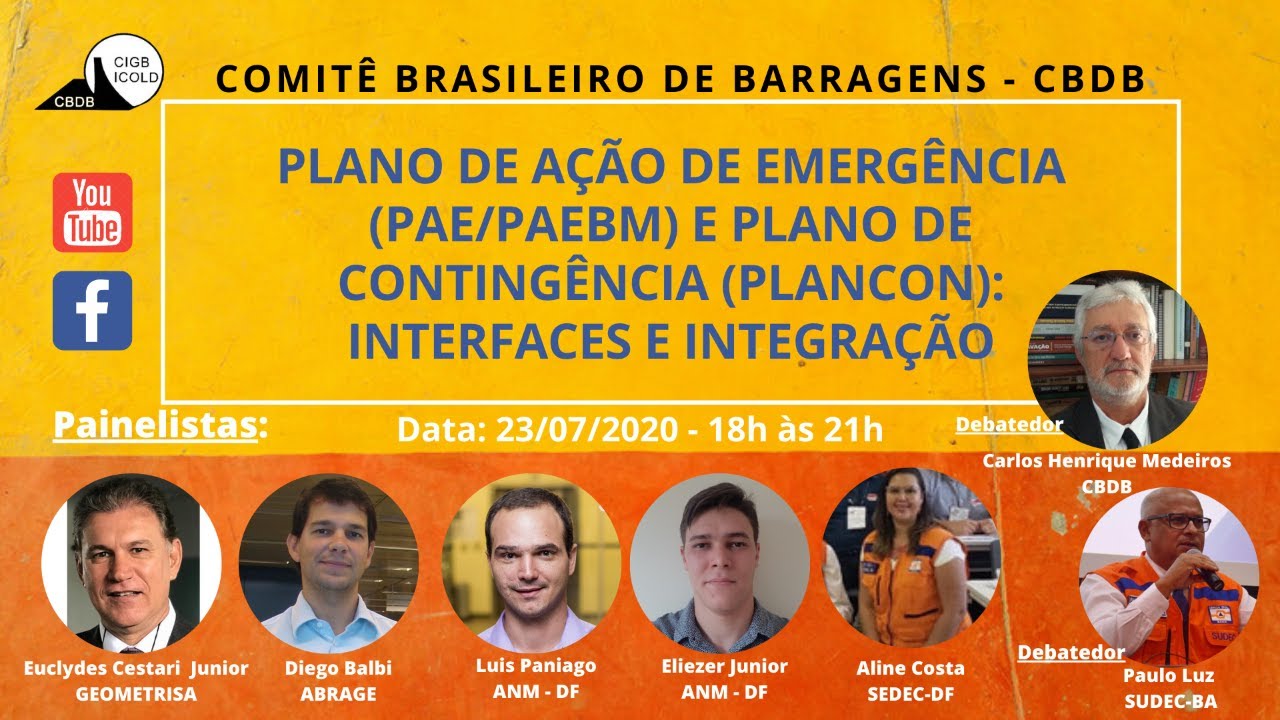 PLANO DE AÇÃO DE EMERGÊNCIA (PAE/PAEBM) E PLANO DE CONTINGÊNCIA (PLANCON): INTERFACES E INTEGRAÇÃO