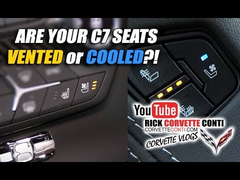 UNDERSTANDING C7 CORVETTES VENTILATED SEATS & LIGHT SENSOR Video