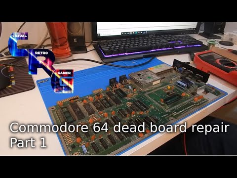 Commodore 64 dead board repair part 1