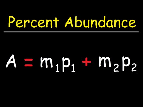 How To Find The Percent Abundance of Each Isotope - Chemistry Video