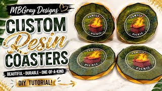 ✨ Custom Resin Coasters That WOW! | Easy DIY Resin Art Tutorial | MBGray Designs