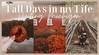 FALL DAYS IN MY LIFE VISITING MICHIGAN | Long Family Cider Mill & Fall Hike at Proud Lake Campground