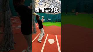 顔面デッドボールを神回避する野澤彩華 #shorts
