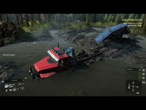 SnowRunner - Oil Rig Restoration pretty long haul