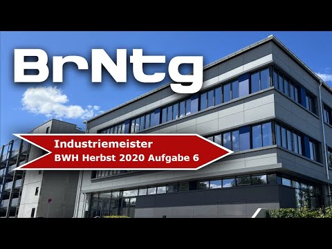 BWH Industriemeister Herbst 2020 A6 BQ