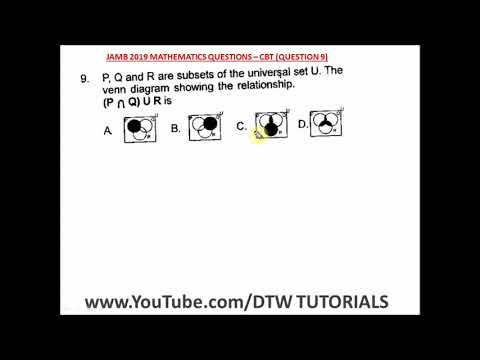 Venn Diagram (Solved JAMB Past Question 2019 - Qst 9)