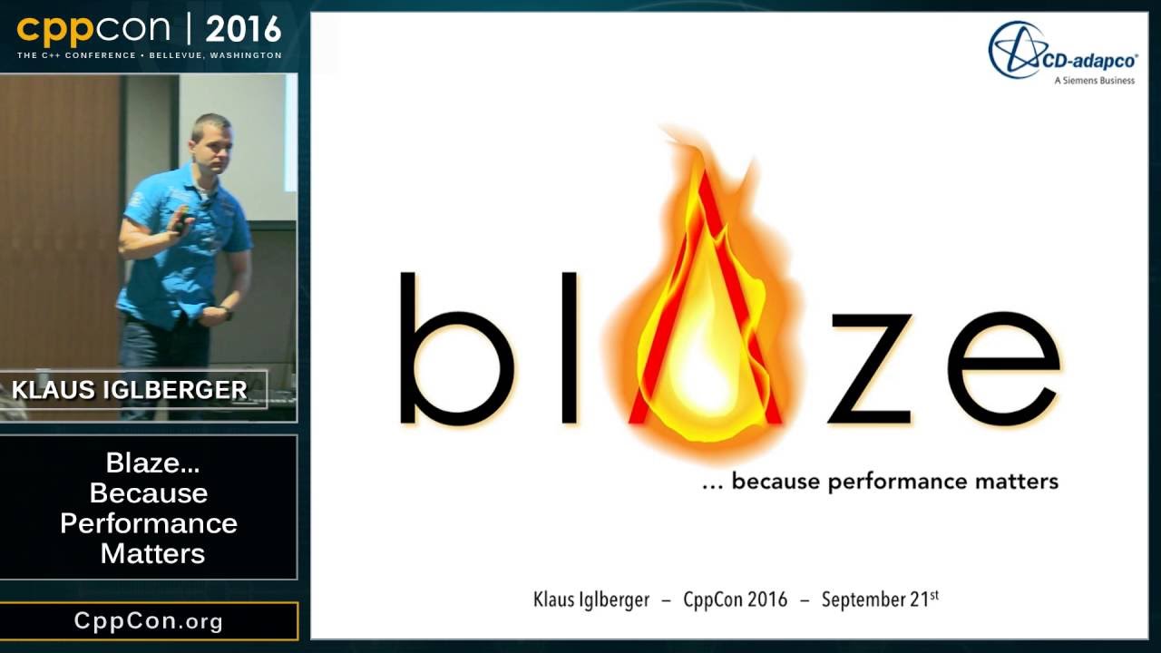 CppCon 2016: Klaus Iglberger “The Blaze High Performance Math Library