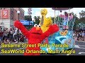 Sesame Street Party Parade FULL Multi Angle W Big Bird Elmo Cookie Monster Sea World Orlando