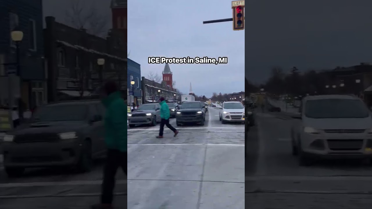 Ice Protest in Saline, MI
